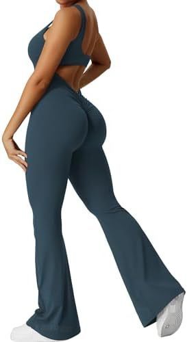 Active Elegance: Sleeveless Flare Jumpsuit - Versatile Chic - Infinite Findings