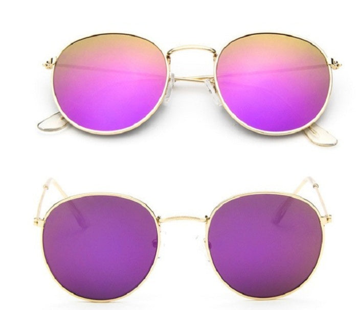 Vintage Glam: Retro Round Sunglasses - Infinite Findings