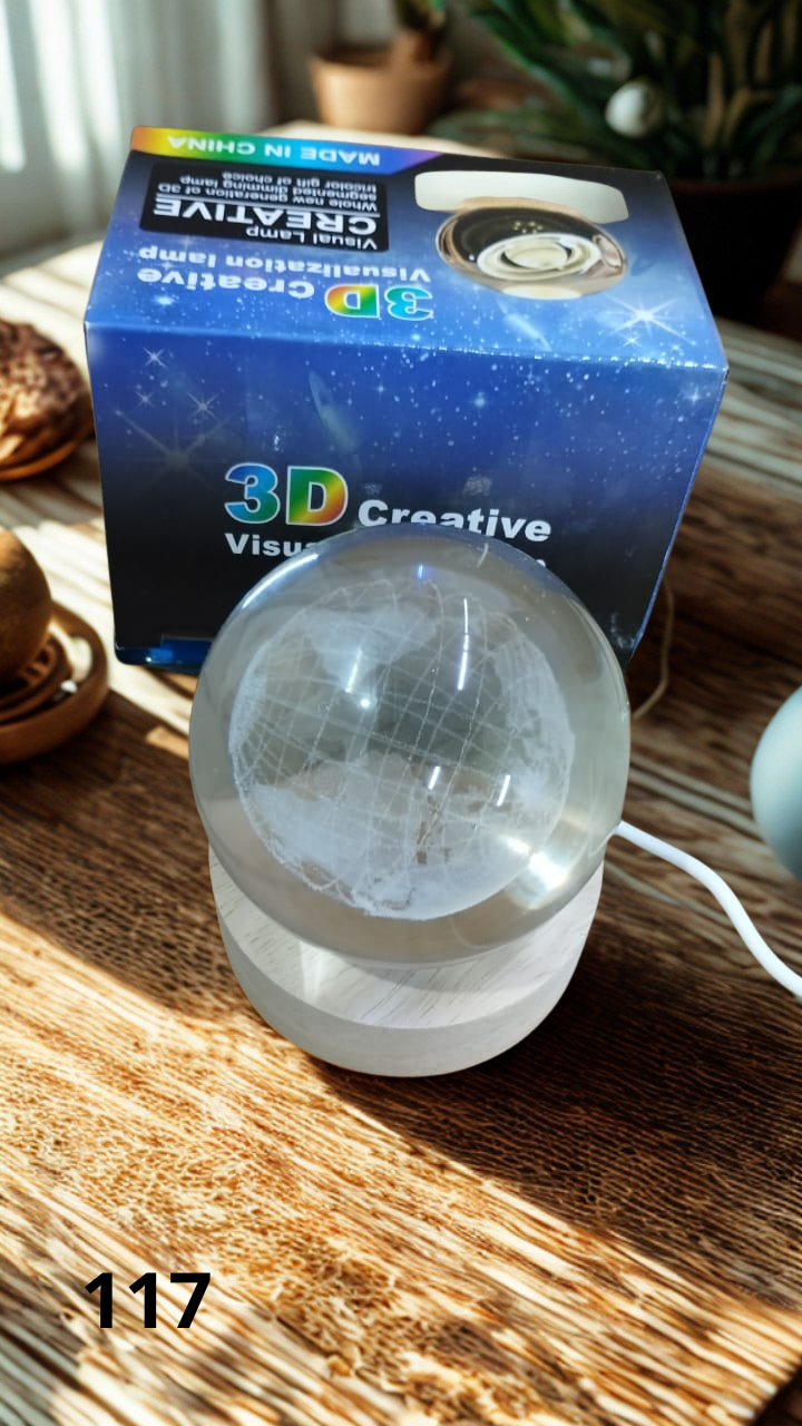 Esfera De Cristal Luz Led