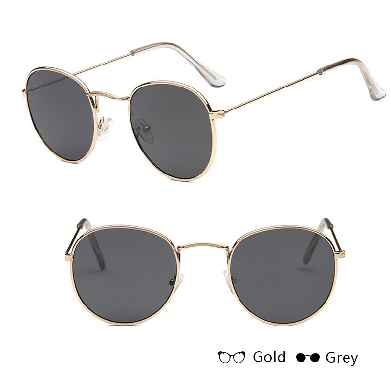 Vintage Glam: Retro Round Sunglasses - Infinite Findings
