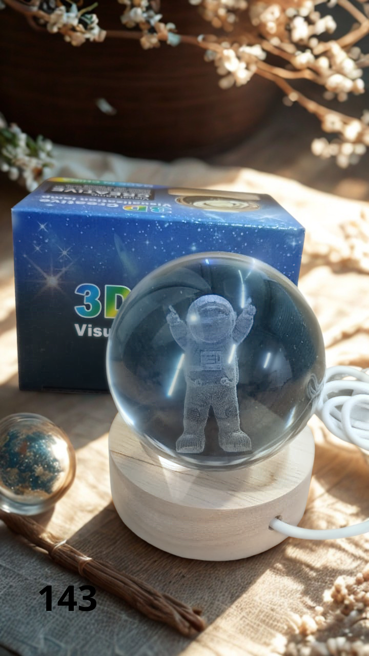 Esfera De Cristal Luz Led