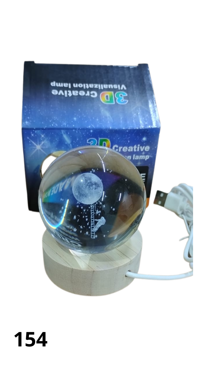 Esfera De Cristal Luz Led