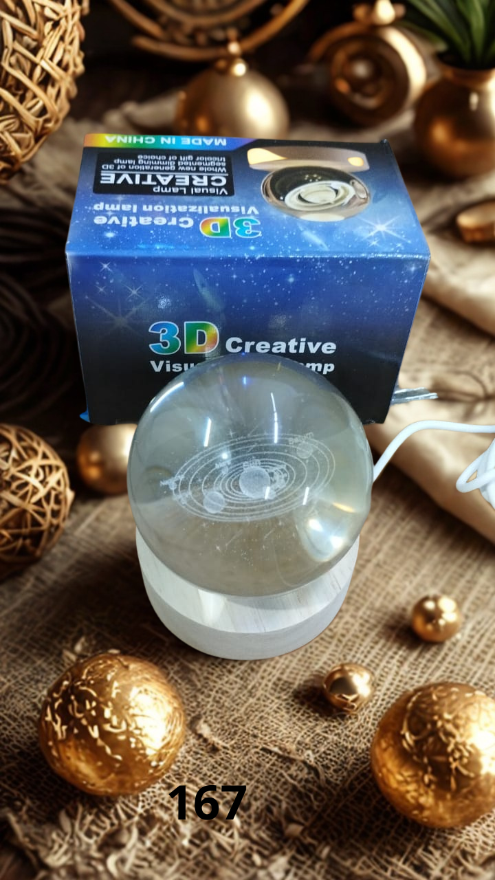 Esfera De Cristal Luz Led