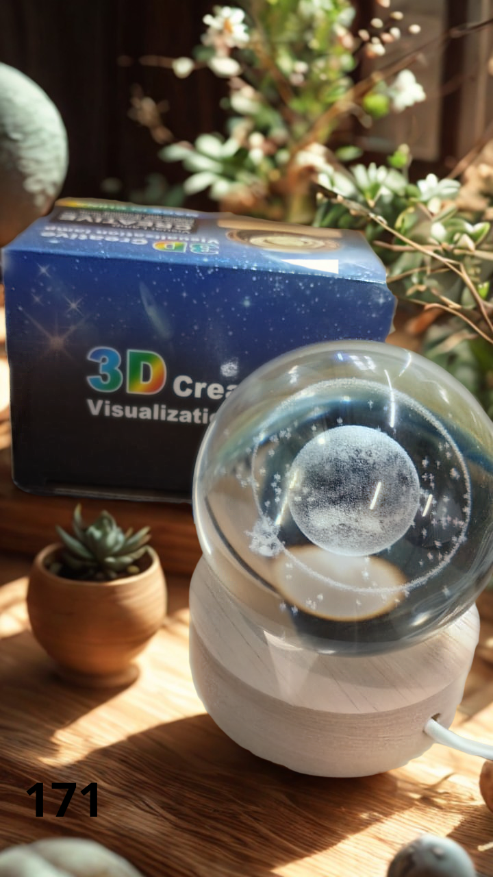 Esfera De Cristal Luz Led