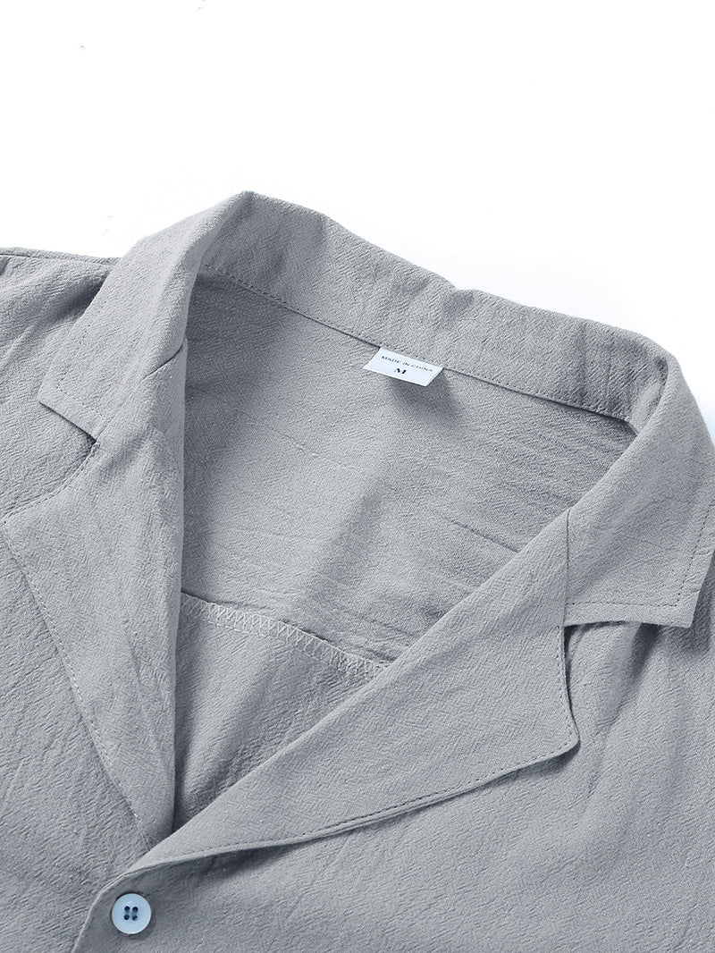 Summer Essential: Men's Linen Cotton Beach Shirt - Relaxed Style - Infinite Findings