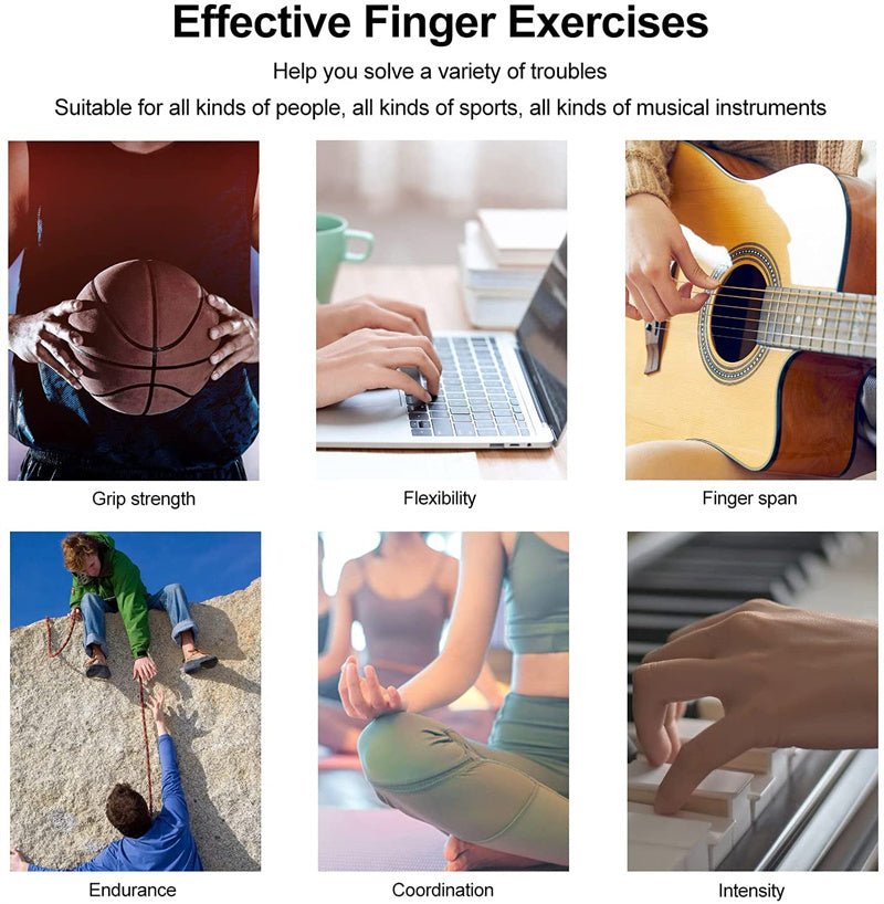 Grip Strength Pro: Silicone Finger Trainer - Exercise & Recover. - Infinite Findings