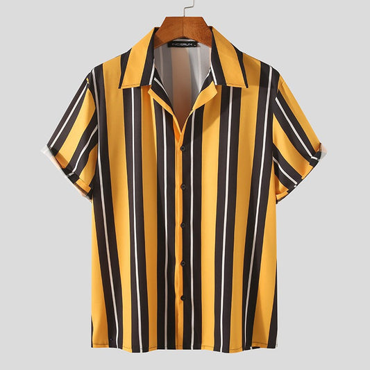 Relaxed Vibes: Men's Soft Summer Shirt - Streetwear Cool - Infinite Findings