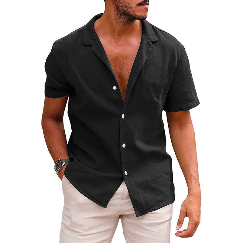 Summer Essential: Men's Linen Cotton Beach Shirt - Relaxed Style - Infinite Findings