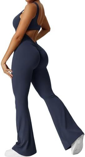 Active Elegance: Sleeveless Flare Jumpsuit - Versatile Chic - Infinite Findings