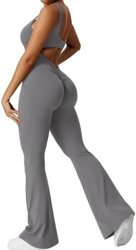 Active Elegance: Sleeveless Flare Jumpsuit - Versatile Chic - Infinite Findings
