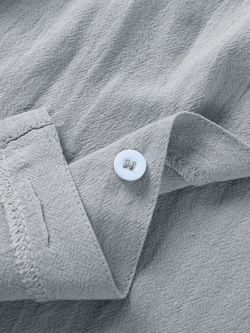 Summer Essential: Men's Linen Cotton Beach Shirt - Relaxed Style - Infinite Findings