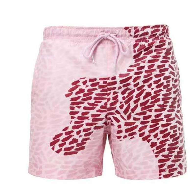 Magic Color Change: Men's Beach Shorts - Water-Activated Fun - Infinite Findings