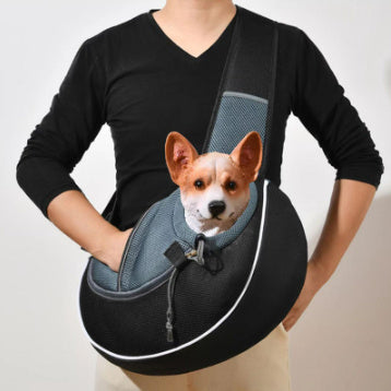 Hands-Free Travel: Pet Crossbody Carrier - Safe & Breathable. - Infinite Findings