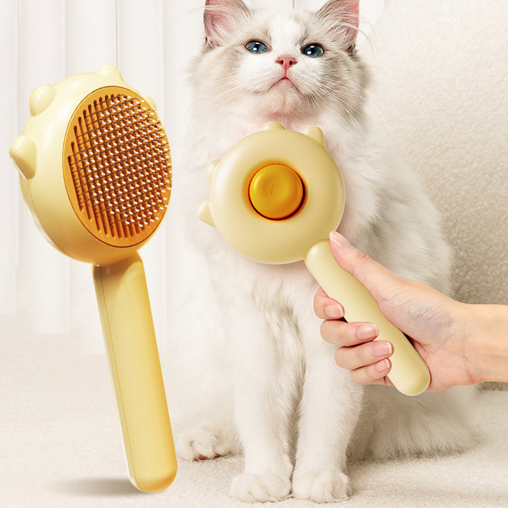Effortless De-Shed: Pet Massage Comb - Healthy & Knot-Free. - Infinite Findings