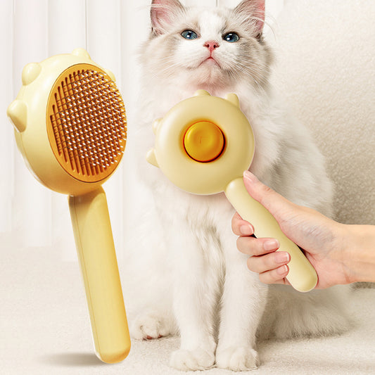 Effortless De-Shed: Pet Massage Comb - Healthy & Knot-Free. - Infinite Findings