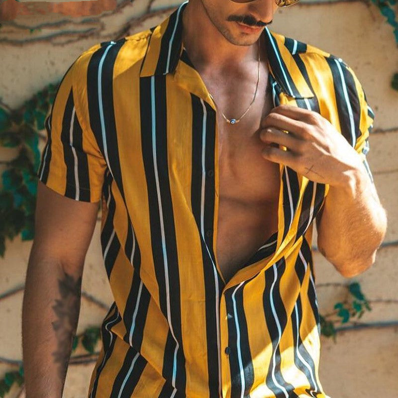 Relaxed Vibes: Men's Soft Summer Shirt - Streetwear Cool - Infinite Findings