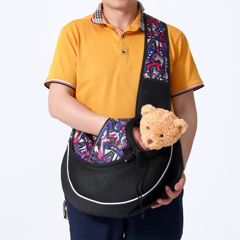 Hands-Free Travel: Pet Crossbody Carrier - Safe & Breathable. - Infinite Findings