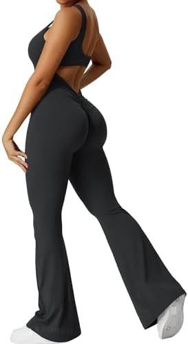 Active Elegance: Sleeveless Flare Jumpsuit - Versatile Chic - Infinite Findings