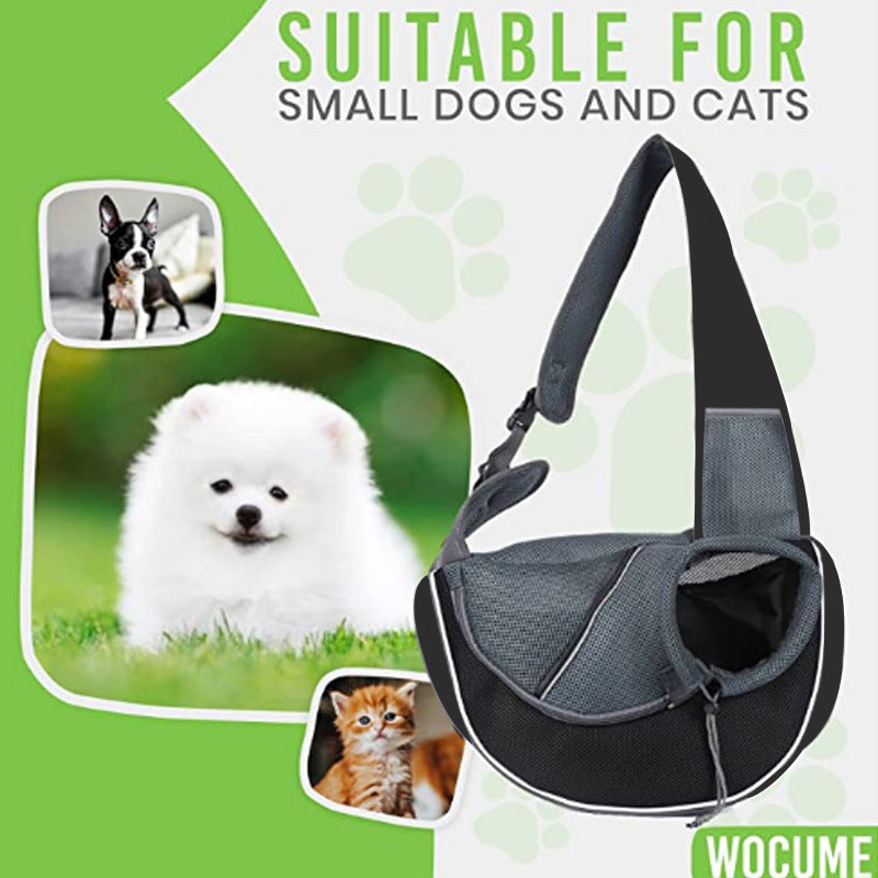 Hands-Free Travel: Pet Crossbody Carrier - Safe & Breathable. - Infinite Findings