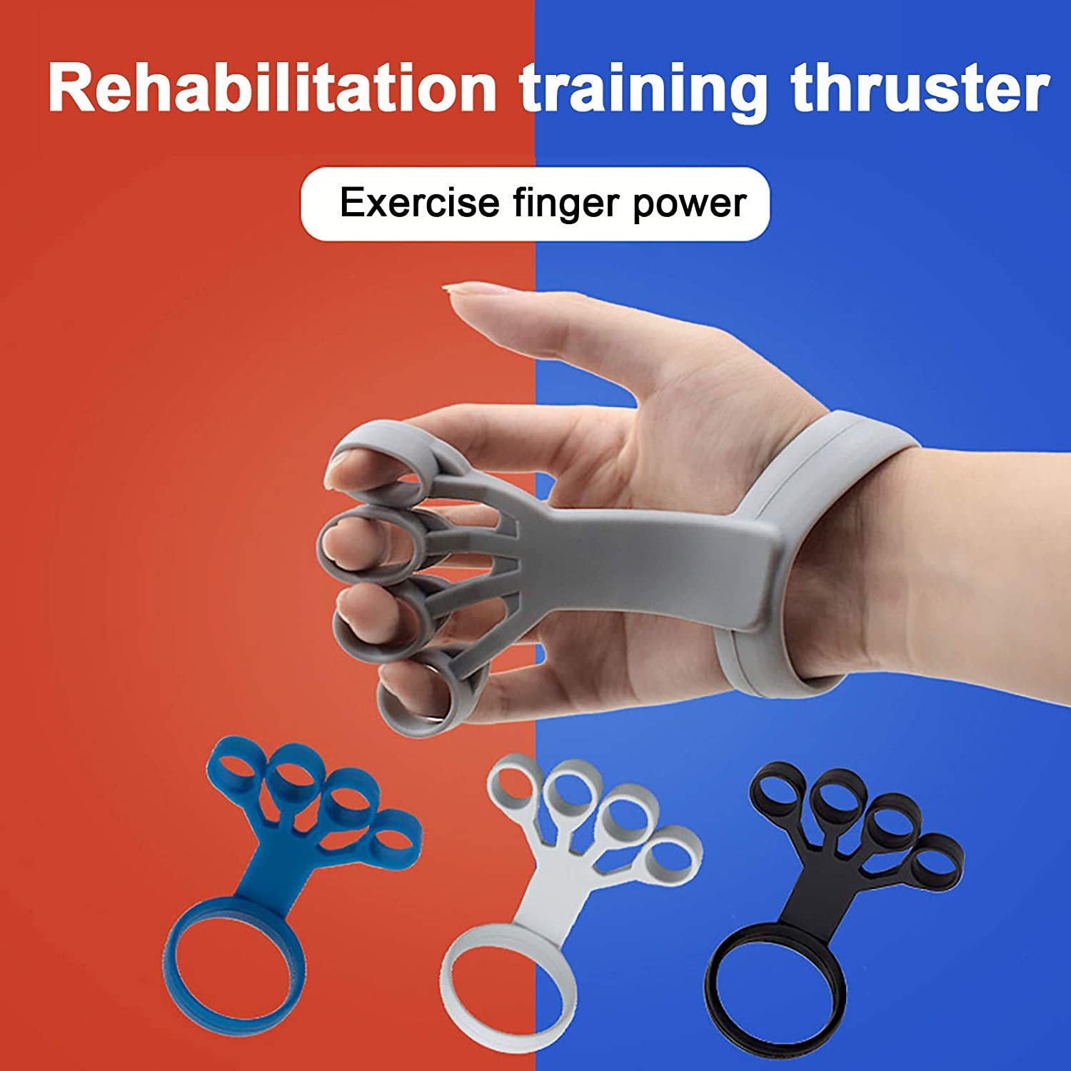 Grip Strength Pro: Silicone Finger Trainer - Exercise & Recover. - Infinite Findings