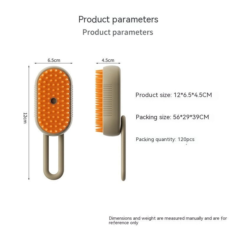 Cat Steam Brush Steamy Dog Brush 3 In 1 Electric Spray Cat Hair Brushes For Massage Pet Grooming Comb Hair Removal Combs Pet Products - Infinite Findings